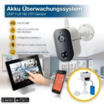 Full-HD-Video-Überwachungssystem mit 2 Akkubetriebene Kameras sowie 9"-Monitor mit Touch-Funktionalität und Monitor Videorecorder (DVR) – Bild 2