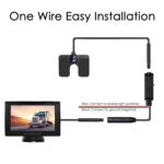 Rückfahrkamera Set, Einparkhilfe kabelgebunden, 4.3'' TFT LCD – Bild 2