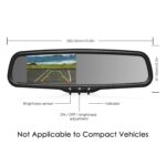 Rückfahrkamera Rückspiegel Set, mit 4.3" LCD Spiegelmonitor, – Bild 3