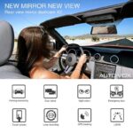 Streaming Dashcam 1080P Dual Dashcam Vorne Hinten mit GPS-Tracking, Nachtsicht, Parküberwachung, 9.35 Zoll Full-Touchscreen Rückspiegel mit Rückfahrkamera – Bild 2