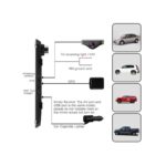 Streaming Dashcam 1080P Dual Dashcam Vorne Hinten mit GPS-Tracking, Nachtsicht, Parküberwachung, 9.35 Zoll Full-Touchscreen Rückspiegel mit Rückfahrkamera – Bild 8