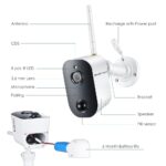 WiFi-Kamera-wiederaufladbare batteriebetriebene 1080P 2.0MP Full HD Indoor-Sicherheits-Wireless-IP-Kamera – Bild 3