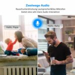 Full HD Akku WLAN Überwachungskamera 100% Kabellos mit PIR Bewegungsmelder, Push Alarme, 2-Wege-Audio, IR Nachtsicht, IP65 Wasserdicht + Gratis 32GB SD-Karte – Bild 3
