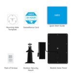Solarpanel für Wireless Outdoor batteriebetriebene IP Kameras, wetterfest, einstellbare Halterung, unterbrechungsfreie Energieversorgung(4 Meter Kabel) – Bild 6