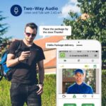 4X 2.0 Megapixel WLAN Überwachungsset Solarbetrieben Wiederaufladbar, 1080P Überwachungskamera, 2-Wege-Audio,Innen/Aussen, Fernzugriff PIR Bewegungserkennung Nachtsicht,128G SD-Karte – Bild 3