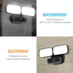 Flutlicht-Überwachungskamera für aussen – Licht bei Bewegung, App & Gegensprechen (WLAN) – Full HD, Doppel-Flutlicht – Bild 2