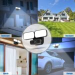 Flutlicht-Überwachungskamera für aussen – Licht bei Bewegung, App & Gegensprechen (WLAN) – Full HD, Doppel-Flutlicht – Bild 6