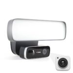 Flutlicht-Überwachungskamera für aussen – Licht bei Bewegung, App & Gegensprechen (WLAN) – Full HD, breiter Strahler