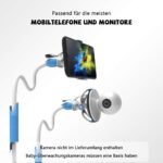 Monitor/Kamera Halterung, Handyhalterung Universal 360° Drehbar mit flexiblem Schwanenhals – Bild 13