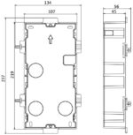 Hikvision DS-KD-ACF2 2-Modul Unterputzdose und Abdeckung – Bild 2