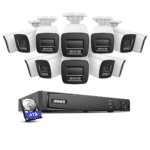 4K Überwachungskamera Bullet 12er Set, + 16 Kanal PoE NVR + 4TB Festplatte