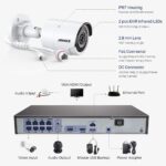 4K  Premium Überwachungskamera Bullet 4er Set, + 8 Kanal PoE NVR + 2TB Festplatte – Bild 9
