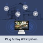 Überwachungskamera Set 8X 5Megapixel funk Kamera + 10.1 Zoll Monitor, 1TB Festplatte für Innen/Aussen  Fernzugriff auf Handy Browser und PC – Bild 5