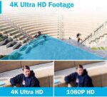 4K Überwachungskamera Bullet 8er Set, + 16 Kanal PoE NVR + 4TB Festplatte – Bild 9