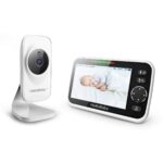HelloBaby Video-Babyphone HB50 mit Zoomfunktion, 5,0 Zoll Farbdisplay