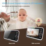 HelloBaby Video-Babyphone HB50 mit Zoomfunktion, 5,0 Zoll Farbdisplay – Bild 6