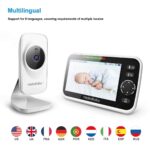 HelloBaby Video-Babyphone HB50 mit Zoomfunktion, 5,0 Zoll Farbdisplay – Bild 2