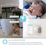 Lollipop Kamera, HD-WLAN-Baby Überwachungskamera, Nachtsicht, Geräusch- und Schreierkennung, 2-Wege-Kommuinikation, Wandmontage – Bild 4