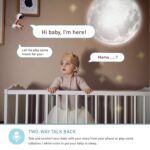 Lollipop Kamera, HD-WLAN-Baby Überwachungskamera, Nachtsicht, Geräusch- und Schreierkennung, 2-Wege-Kommuinikation, Wandmontage – Bild 3