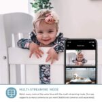 Lollipop Kamera, HD-WLAN-Baby Überwachungskamera, Nachtsicht, Geräusch- und Schreierkennung, 2-Wege-Kommuinikation, Wandmontage – Bild 2