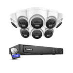 4K Überwachungskamera Turret 8er Set, + 16 Kanal PoE NVR + 4TB Festplatte