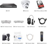 4K Überwachungskamera Turret 8er Set, + 16 Kanal PoE NVR + 4TB Festplatte – Bild 8