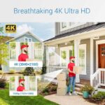 4K Überwachungskamera Turret 8er Set, + 16 Kanal PoE NVR + 4TB Festplatte – Bild 3