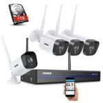 Annke Full-HD Überwachungskamera Set + 4* 3 Megapixel Kamera Funk NVR +1TB Festplatte, 30m Nachtsicht, IP66 Wetterfest