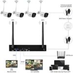 Annke Full-HD Überwachungskamera Set + 4* 3 Megapixel Kamera Funk NVR +1TB Festplatte, 30m Nachtsicht, IP66 Wetterfest – Bild 2