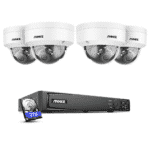 4K Überwachungskamera Dome 4er Set, + 8 Kanal PoE NVR + 2TB Festplatte