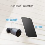 EZVIZ Solarpanel nur für batteriebetriebene Überwachungskameras, wasserdicht, verstellbare Halterung, – Bild 2