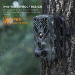 Full HD Wildkamera ,  24MP, Nachtsicht, Weitwinkel, IP66 wasserdicht , 0,2 Sekunden Auslösezeit, Bewegungsmelder + 8X Gratis Batterien und 32GB Speicherkarte – Bild 5
