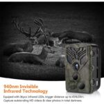 Full HD Wildkamera ,  24MP, Nachtsicht, Weitwinkel, IP66 wasserdicht , 0,2 Sekunden Auslösezeit, Bewegungsmelder + 8X Gratis Batterien und 32GB Speicherkarte – Bild 6