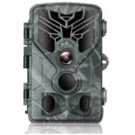 Full HD Wildkamera ,  24MP, Nachtsicht, Weitwinkel, IP66 wasserdicht , 0,2 Sekunden Auslösezeit, Bewegungsmelder + 8X Gratis Batterien und 32GB Speicherkarte