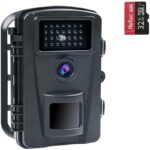 Wildkamera Fotofalle 16 Megapixel,  Wasserdicht, 940nm IR LEDs Nachtsicht, Bewegungsmelder 0,2s Schnelle Trigger, mit 32G Speicherkarte