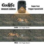 Wildkamera Fotofalle 16 Megapixel,  Wasserdicht, 940nm IR LEDs Nachtsicht, Bewegungsmelder 0,2s Schnelle Trigger, mit 32G Speicherkarte – Bild 2