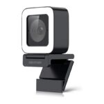 Hikvision Webcam 4K Live mit Ringlicht und Mikrofon