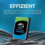 Seagate SkyHawk, interne Festplatte, Videoaufnahme bis zu 64 Kameras, 3.5 Zoll, 64 MB Cache, SATA 6 Gb/s, silber, FFP, – Bild 6