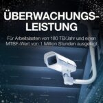 Seagate SkyHawk, interne Festplatte, Videoaufnahme bis zu 64 Kameras, 3.5 Zoll, 64 MB Cache, SATA 6 Gb/s, silber, FFP, – Bild 2