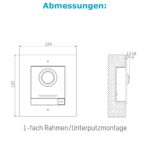 Hikvision DS-KD-ACF1/s aus Edelstahtl 1-Modul-Unterputz-Box und Abdeckung – Bild 3