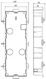 Hikvision DS-KD-ACF3/S 3-Modul Unterputzdose und Abdeckung – Bild 4
