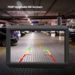 Solar Kabellos Rückfahrkamera Set, 5 Min. DIY Installation, unterstützt 2 Kameras zur Einparken/Überwachung, 5" HD Monitor, IP68 Wasserdichter – Bild 4