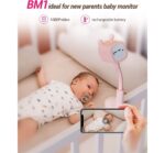 EZVIZ BM1 Wi-Fi Smart Babyphone mit Weinen- und Bewegungserkennung, Nachtsicht ohne blinkende Lichter, Zwei-Wege-Audio – Bild 3
