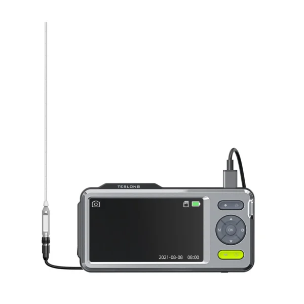Endoskopkamera mit beweglichem Kamerakopf und LCD-Display