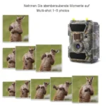 LTE 4G Wildkamera Pro 60° 24Megapixel ultraschnelle Reaktionszeit, Wasserdicht, Freeze Technologie, Gratis 32GB Speicherkarte, APP Steuerung und Gratis Sim-Karte – Bild 4