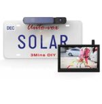 Solar Funk Rückfahrkamera Set, Akkubetriebene mit 5" Monitor
