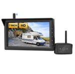Rückfahrkamera Set mit 7‘’ Split-Screen Monitor, Infrarot-Nachtsicht- für , LKW, Wohnmobil, Anhänger,