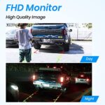 Solar Funk Rückfahrkamera Set, Akkubetriebene mit 5" Monitor – Bild 5