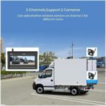 Rückfahrkamera Set mit 7‘’ Split-Screen Monitor, Infrarot-Nachtsicht- für , LKW, Wohnmobil, Anhänger, – Bild 2