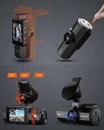 VANTRUE S2S 4K Dashcam Dual Vorne Innen, GPS 24Std. Dual Parküberwachung, 2 Zoll Display,  G Sensor Max. 512GB – Bild 8